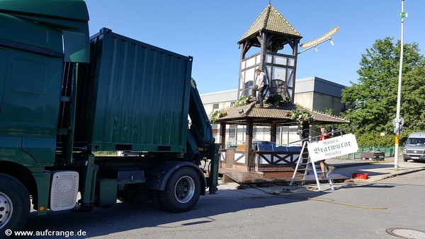 bilder aufbau cranger kirmes 28 juni 2019