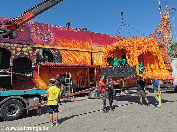 abbau bilder cranger kirmes 11aug2025 fahrt zur hoelle