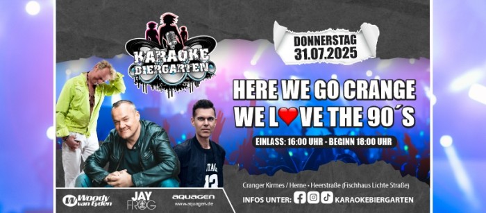 karaoke biergarten here we go crange